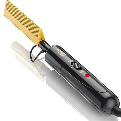Low and high Temperatures, Hair straightening Comb for Black Hair
